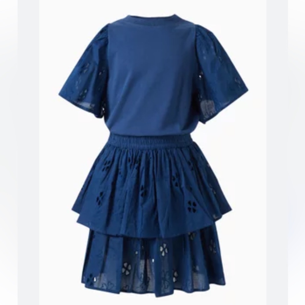 MOLO GIRLS Blue Eyelet SET